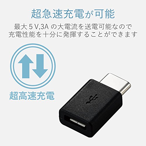���쥳�� USB TYPE C �Ѵ������ץ� 3A���Ϥ�Ķ��®���� [micro-Bü�Ҥ�USB Type-Cü�Ҥ��Ѵ�] �֥�å� ��iPho