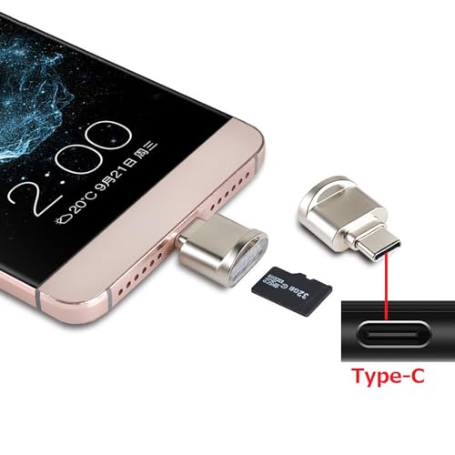 AXYO Type-C �����ɥ꡼���� MicroSD �������б� ������C ���꡼�����ɥ꡼���� OTG �Ѵ������ץ� ���� USB Typ