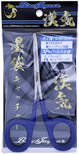 樂天商城 - 宇崎日新 ARES ブラックジャガー 漢気 墨袋キャッチャー PC-BLUE 180mm