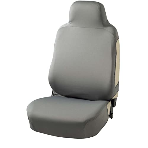 ボンフォーム(BONFORM) シートカバー 防水ニットカバー 抗菌防臭・防水 前席1枚 グレー 4089-10GY