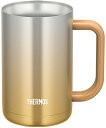 サーモス 真空断熱ジョッキ 600ml スパークリングゴールド JDK-600C SP-GD