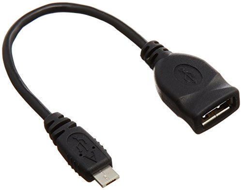 エレコム マイクロUSBケーブル Micro-USBアダプタ(Aメス-MicroA) 変換ケーブル [スマホでUSB機器が使える] 0.15m