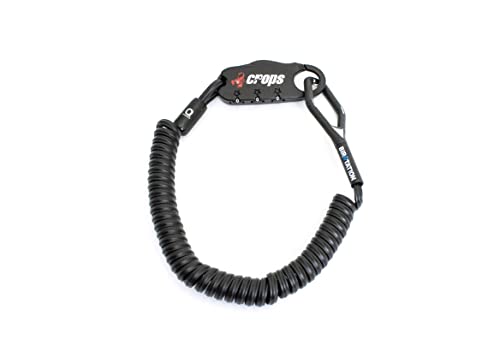 クロップス(crops) 形状記憶ケーブル 自転車ロック Q-BIRO (キューバイロ) | 2mmダブル×1800mm 3桁ダイ..