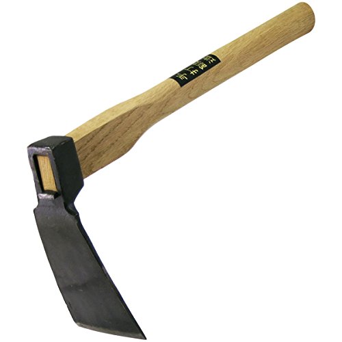 手打鍛造 片手鍬 バチ 大 390mm柄 60mm 13343