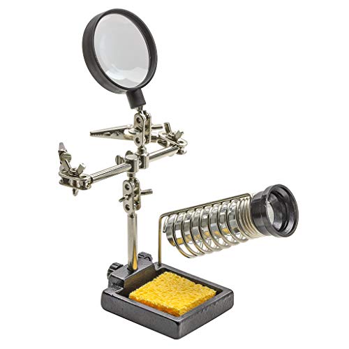 (STRAIGHT/ストレート) はんだごて サポートスタンド クリップルーペ付き 19-937