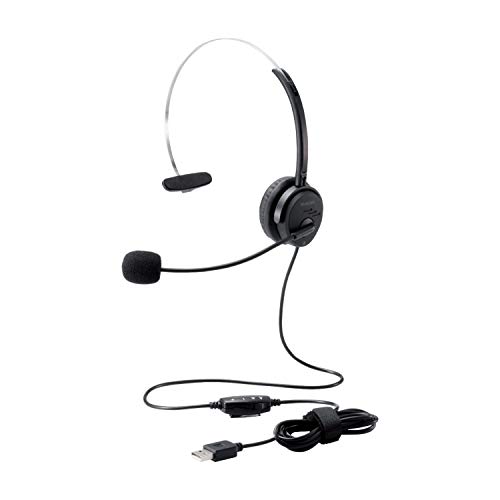エレコム(ELECOM) ヘッドセット USB オーバーヘッド 有線 片耳 30mmドライバ ブラック HS-HP29UBK エレコム(ELECOM) ヘッドセット USB オーバーヘッド 有線 片耳 30mmドライバ ブラック HS-HP29UBK