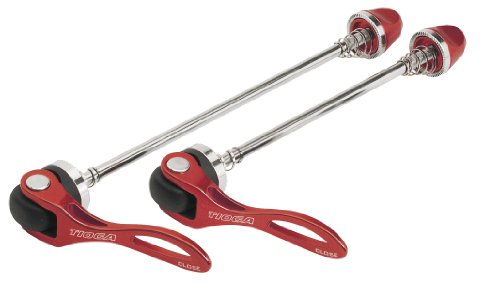 TIOGA(タイオガ) Forged クイックレリーズ 2点セット リアエンド幅135mm レッド