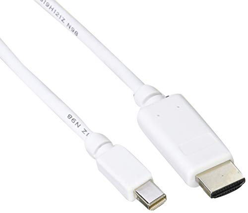 エレコム Mini DisplayPort (オス) - HDMI (オス) 変換ケーブル 1m ホワイト AD-MDPHDMI10WH