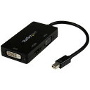 StarTech.com Mini DisplayPort専用トラベルA/Vアダプタ Mini DP - VGA/ DVI/ HDMI 1920
