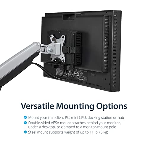 StarTech.com デスクトップ VESAマウント対応シンクライアントCPUホルダー ACCSMNT