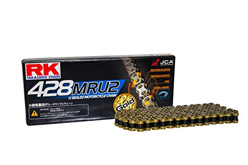 アールケー(RK) シールチェーン GC428MRU2 ゴールド110L クロスカブ、セロー225、GSX-R125等 GC428MRU2110