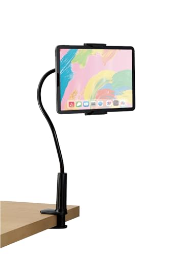 エレコム タブレット アーム スタンド 寝ながら スマホ iPad 固定 【4.6インチ~10.9インチ対応】 360度回転 自由自在に固定可能