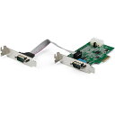 StarTech.com RS232Cシリアル2ポート増設PCIeカード 16950 UART 標準&ロープロファイルに対応 921.4kbps