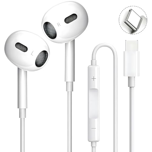 Rakuten - Type-C有線イヤホン HiFi 重低音 iPhone16/15対応 ◆2025新設計◆ タイプ C イヤホン 有線 人間工学の快適装着感｜ク