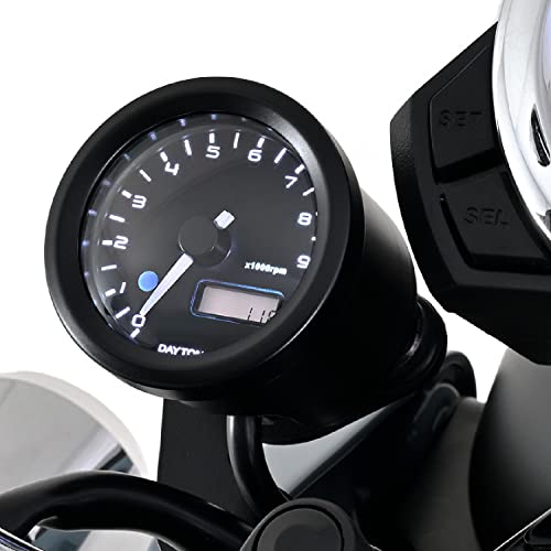 デイトナ(Daytona) VELONA(ヴェローナ) バイク用 電気式 タコメーター ダックス125(23)専用 ブラックボディ/3色LED