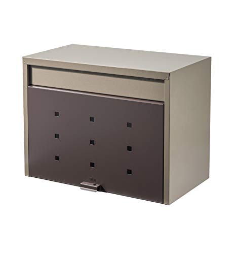 グリーンライフ ポスト 壁掛け【日本製】 スチール製 大容量 大型 確認窓付き メール便対応・B4封筒(角形2号)対応 南京錠取付可 おしゃれ