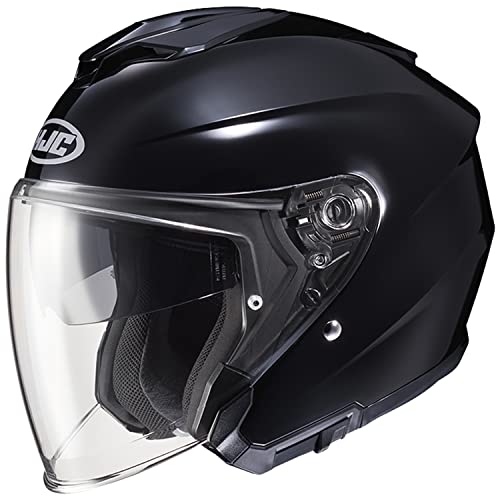 HJC HELMETS(エイチジェイシーヘルメット) バイクヘルメット オープンフェイス BLACK(サイズ:XL) i30 SOLID(ソリッ