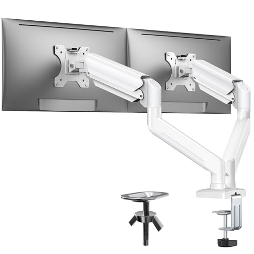 Other - ErGear モニターアーム デュアル 2画面 白 ホワイト 17〜32インチ対応 耐荷重10kg ガススプリング式 ディスプレイアーム PCア