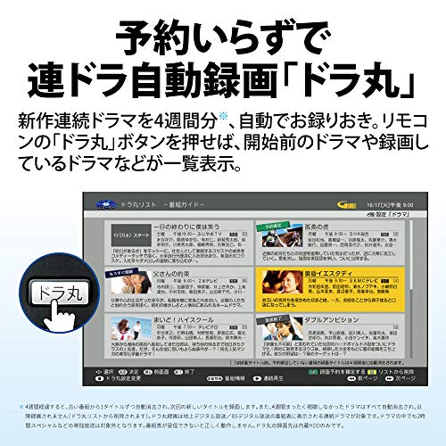 シャープ 2TB 2番組同時録画 ブルーレイレコーダー 2B-C20DW1 連続ドラマ自動録画 Wi-Fi