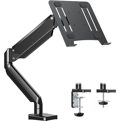 MOUNTUP ノートパソコンアーム ガススプリング式 レイ付き 17インチ対応 耐荷重8kg モニターアーム 15.6インチ ノートpc VE