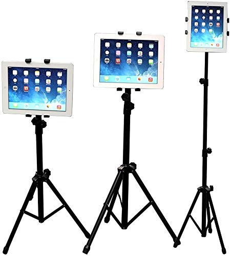 Yihiro ipad スタンド 三脚式 タブレットPC （iPad・iPad mini・iPad 2） 固定用スタンド 高さ調節可 折り畳み可