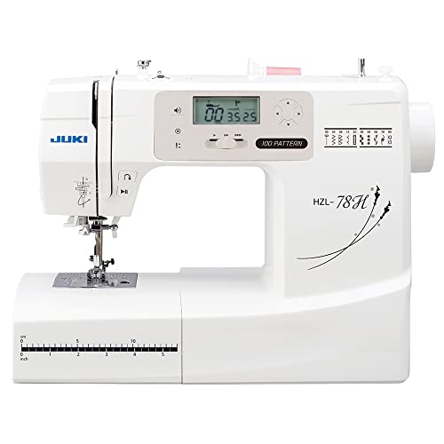 JUKI ジューキ ワイドテーブル付 フットコントローラー付 コンピュータミシン オート糸調子 100パターンの縫い模様 HZL-78H