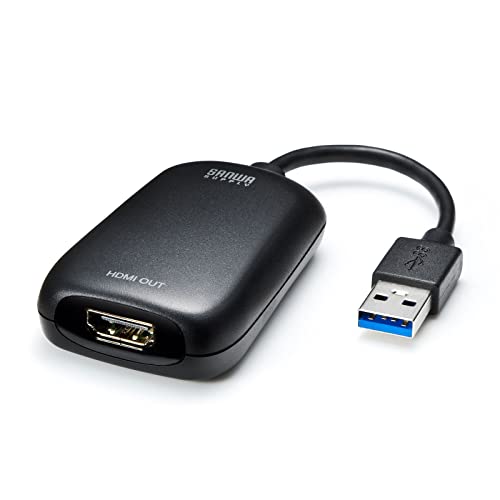 サンワサプライ USB-HDMI変換アダプタ/ディスプレイアダプタ(USB Aコネクタ オス-HDMIコネクタ メス) 1080P対応 USB3