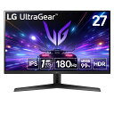 LG ゲーミングモニター UltraGear 27GS60F-B 27インチ/PCゲーム、家庭用ゲーム/フルHD(1920×1080) /アンチ(2)