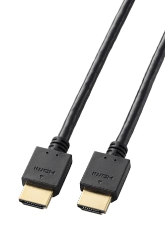 Iee1394 Cable - エレコム HDMI ケーブル 1m ハイスピード 4K/30Hz ARC対応 金メッキ 3重シールド 【HIGH SPEED with ETHE