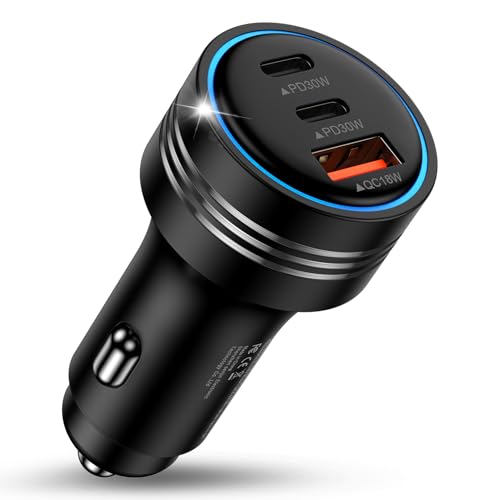 3口Black/-/-・Color:3口Black・【3ポートで急速充電・複数の急速充電プロトコルをサポート】USB C×2+USB Aのポート構成で3つのモバイルデバイスを同時にフルスピードで充電！iSmart機能を搭載し、機器に合わせた最適な急速充電が可能です。PD3.0/QC3.0対応により、合計最大78Wの高出力で三台同時に充電可能！スマートフォンから、タブレット、ノートPCまで、あらゆるポータブルデバイスの急速充電ニーズをカバー。また、PD3.0、PPS、QC4+(QC4.0/QC3.0)、FCP、AFC、BC1.2など、複数の急速充電プロトコルをサポートし、互換性抜群で、あらゆるデバイスに充電対応します。・【多重保護システム搭載】このシガーソケットはサージ保護機能や電子回路のショート防止機能、温度管理、過充電保護、過電流防止など多重保護システムにより、パワフルかつ安全に充電可能で長期間お使いいただけます。厚くなった金属バネ板を採用、10000回の抜き差しテストをしたことにより、簡単抜き差しして使い勝手向上。高品質PC素材採用により、耐火性を向上させ長期間お使いい