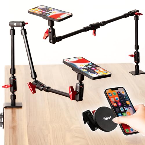 lapset 【マグアームPro1001 ワンタッチ脱着】 スマホスタンド マジックアーム マグネットスタンド マグネット式スマホスタンド 俯瞰