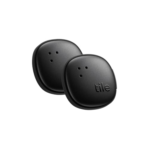 Life360 Tile Sticker 貼り付け型モデル ブラック 2個パック/スマートトラッカー/...
