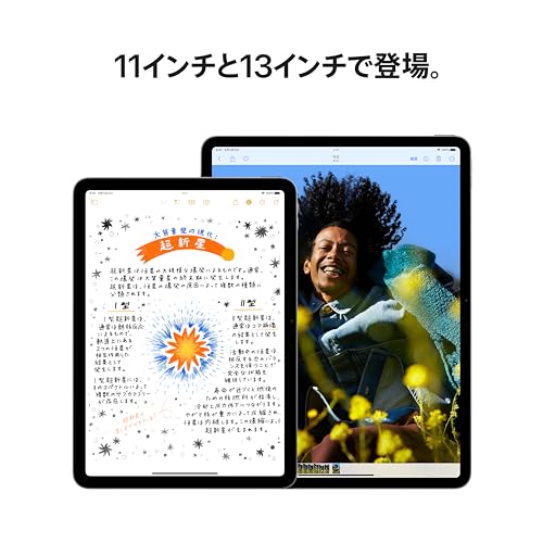 Apple 2024 13 インチiPad Air (M2): Liquid Retina ディスプレイ、128GB、横向きの 12MP フロン