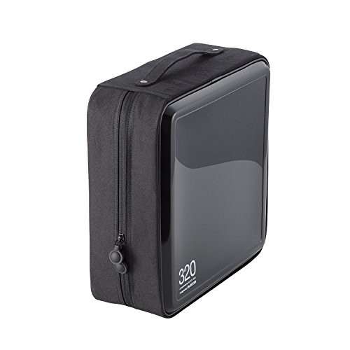 エレコム(ELECOM) DVD CDケース セミハード ファスナー付 320枚収納 ブラック CCD-H320BK エレコム(ELECOM) DVD CDケース セミハード ファスナー付 320枚収納 ブラック CCD-H320BK