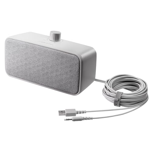 樂天商城 - オーディオテクニカ 手元スピーカー テレビ用 有線接続 はっきり音声 ステレオ かんたん操作 抗菌仕様 再生プラスチック配合 5.0mロングケー