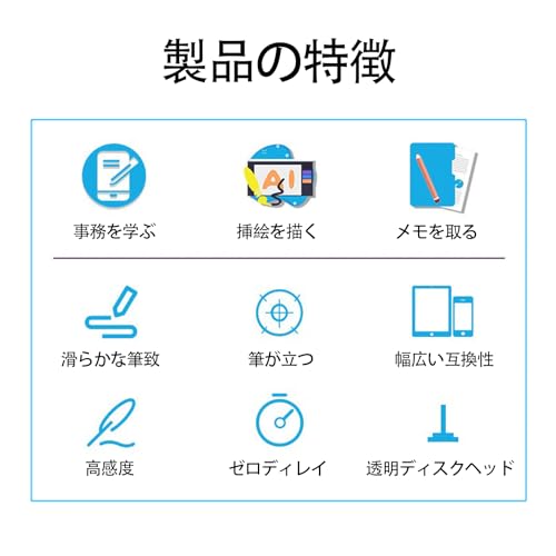 LUYING タッチペン 2in1 極細 高感度 高精度 充電不要 ペン スマホ タッチペン 軽...