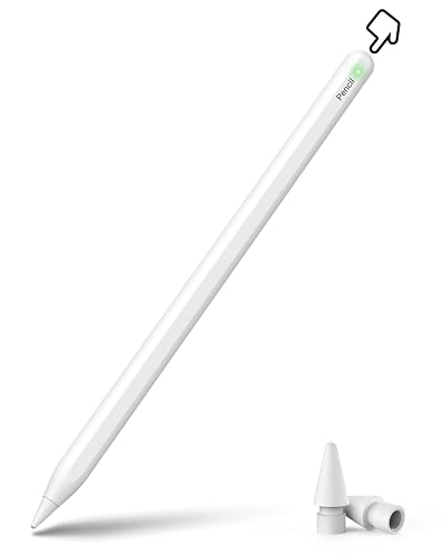 ホワイト（磁吸＋タッチ式スイッチタイプ）/-/PEN2・Color:ホワイト（磁吸＋タッチ式スイッチタイプ）・★【Bluetooth不要・幅広い互換性】本製品は、ペン上部にタッチ式スイッチを搭載しており、2018年以降に発売された全てのiP...