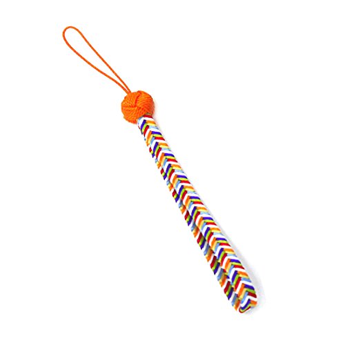 [おしゃれ kimono いろは] 正絹 ストラップ 厄除け 京くみひも 絹100％ 組紐 厄除 小田巻 手組み (朱)