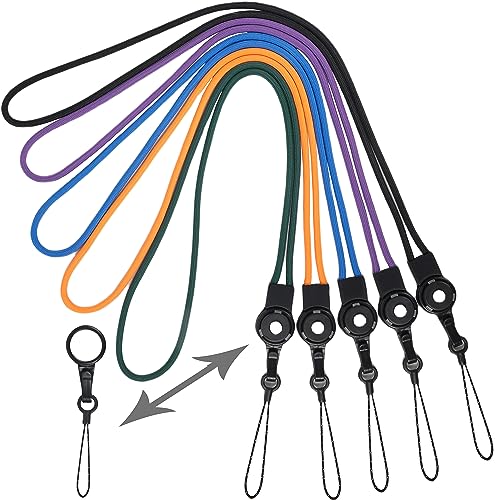 [AMUU] ネックストラップ リング 丸紐 首掛けストラップ リングストラップ ワンタッチ着脱 携帯ストラ..