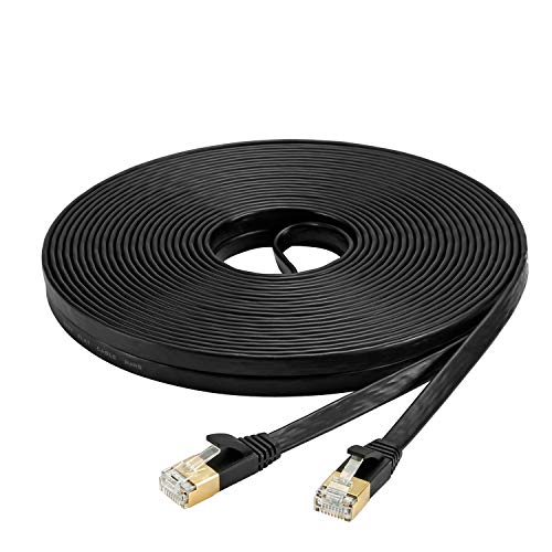 Iee1394 Cable - Ankuly lanケーブル 10m フラット ケーブル 有線 カテゴリー7 らんけーぶる 高速 STP 爪折れ防止 CAT7準拠 RJ45 金