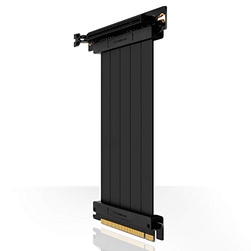 EZDIY-FAB 新しいバージョンPCI Express PCIe3.0 16xライザーケーブル 拡張ポート 超極高速シールド垂直GPUマウン