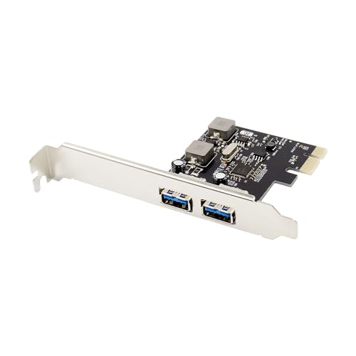 AREA USB3.0 2ポート 追加 増設 ボード Renesas D720202チップ PCI Express x1 接続 UASP ロープ