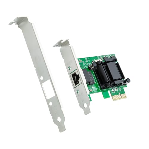 ipolex 1G Gigabit NIC PCI-e ネットワークカード サーバー アダプター10/100/1000Mbpsシングル RJ45