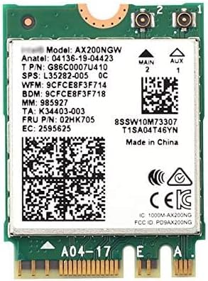 Laptopdiyparts インテル Wi-Fi 6 AX200 802.11ax/ac Dual band 2x2 160MHz Blu