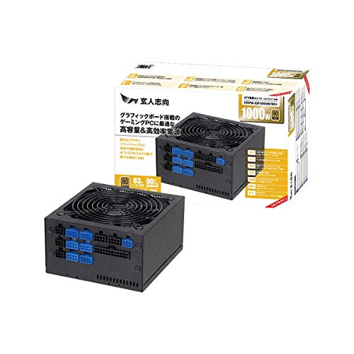 樂天商城 - 玄人志向 80Plus GOLD 1000W ATX 電源 ユニット フルプラグイン KRPW-GR1000W/90+