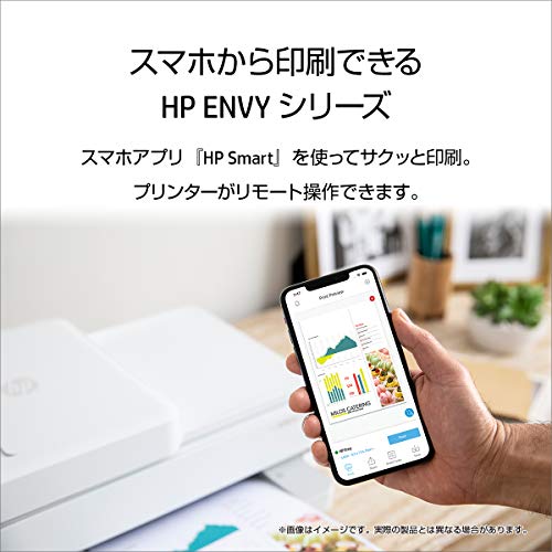 HP プリンター A4インクジェット複合機 ENVY Pro 6420 ADF搭載 ホワイト スマホ印刷 Wi-Fi対応 自動両面印刷 テレワー