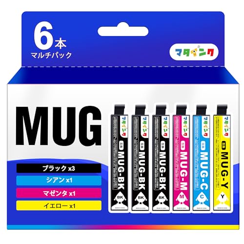 樂天商城 - マタインク MUG-4CL 互換インクカートリッジエプソン用 インク マグカップ EPSON対応 MUG マグカップ 4色セット + MUG-B