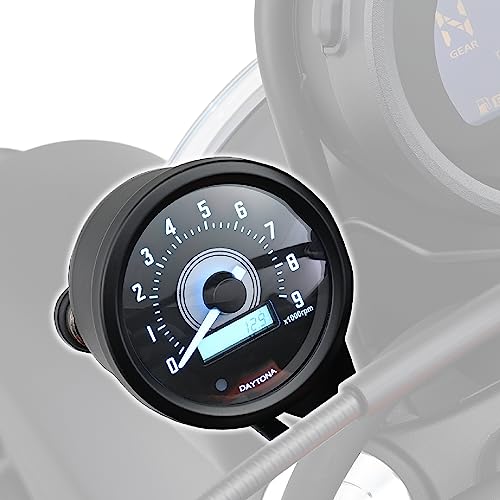 デイトナ(Daytona) VELONA(ヴェローナ) バイク用 タコメーター CL250/500(23)専用 電圧計付き ホワイトLED φ6