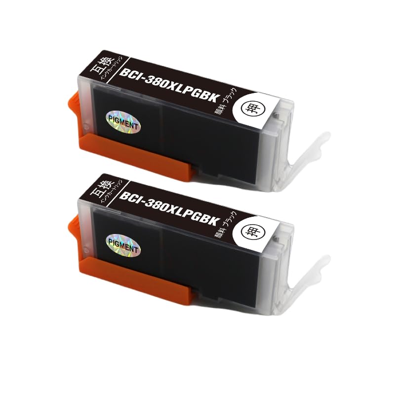 樂天商城 - OTK BCI-380XLPGBK互換インク (顔料ブラック(380PGBK)2個セット) キャノン用 PIXUS TS8430 TS8330