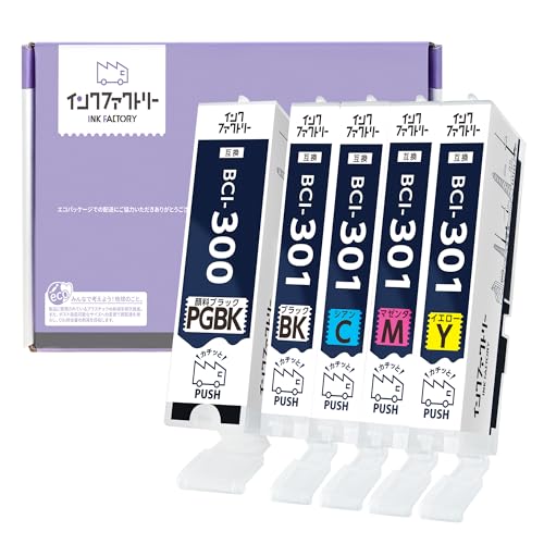 樂天商城 - インクファクトリー BCI-301 BCI-300 5色セット キヤノン対応 互換インクカートリッジ 対応機種 : PIXUS TS7530 色
